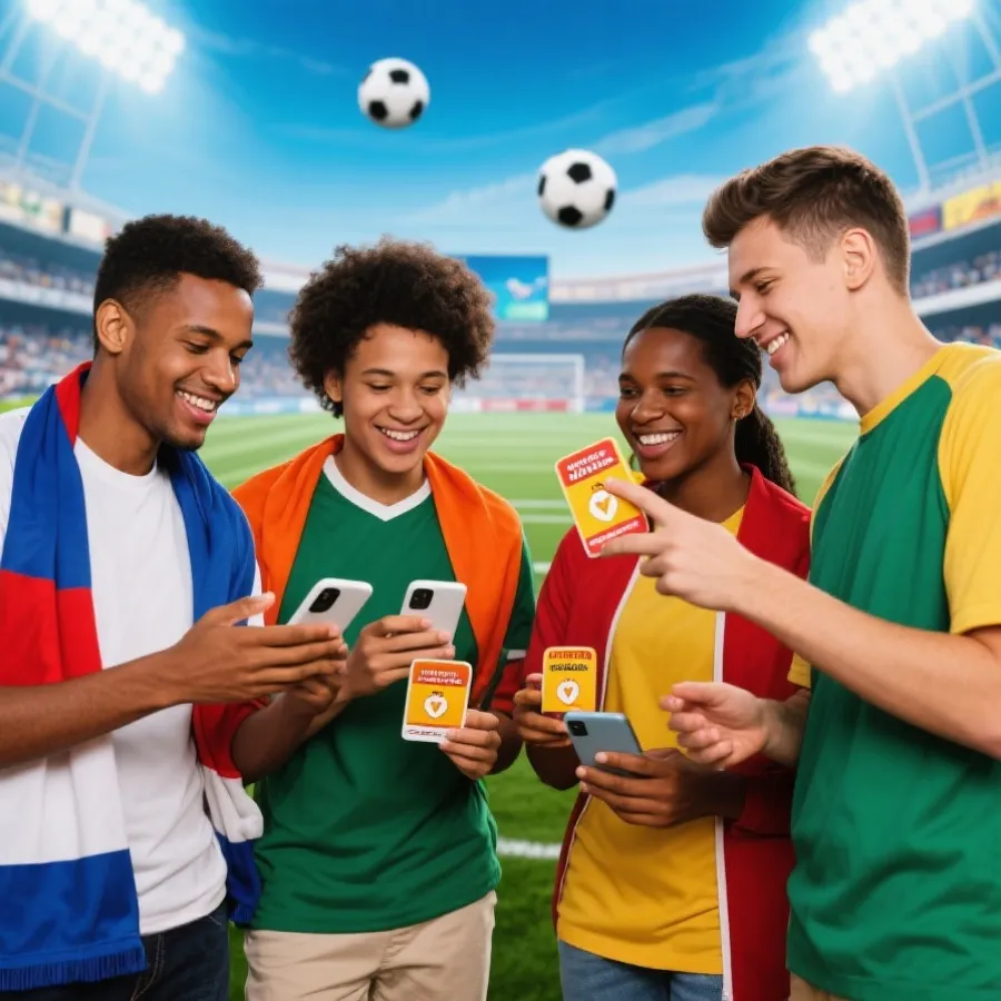 球迷浏览世界杯活动与福利